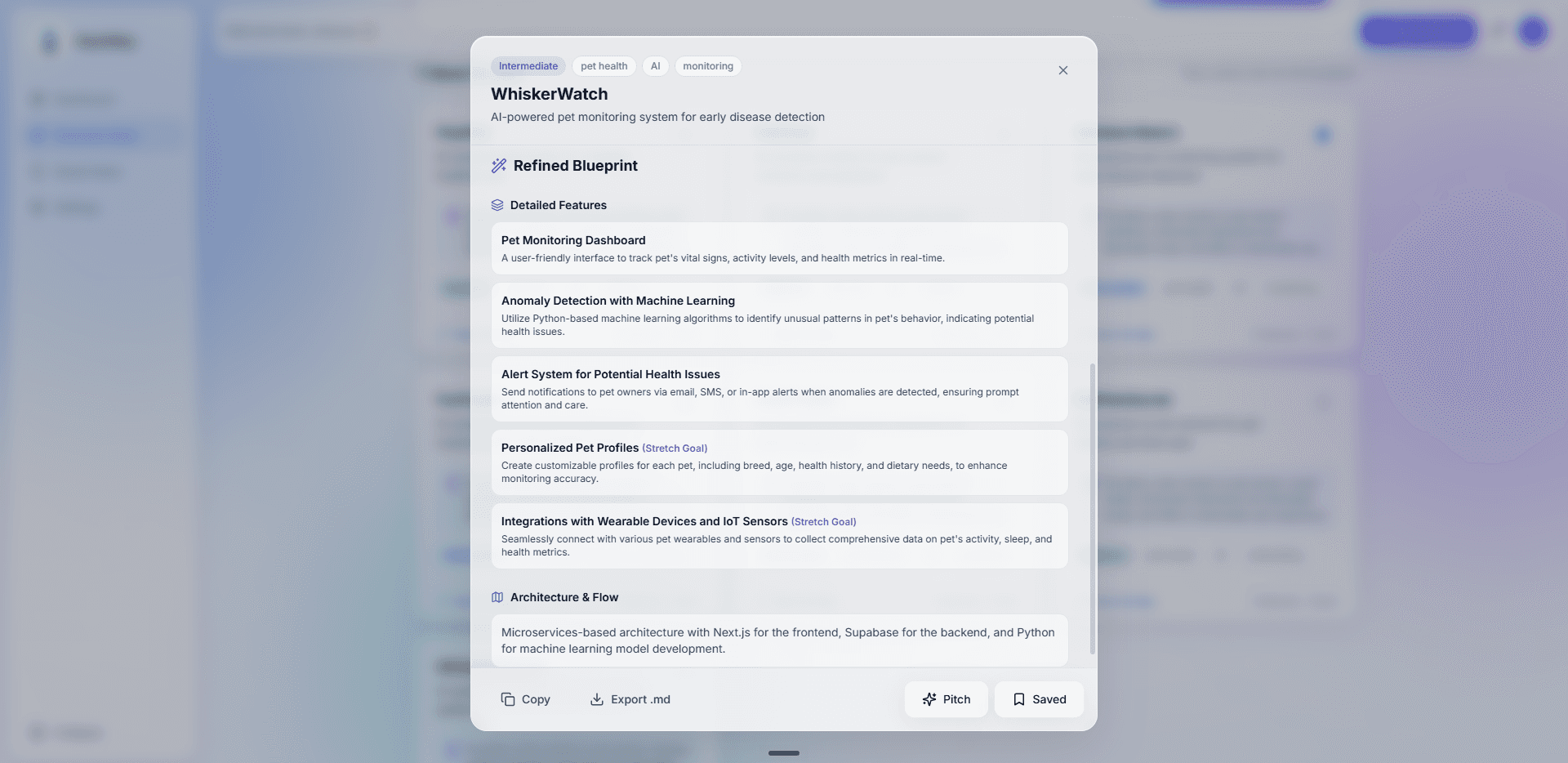 A screenshot